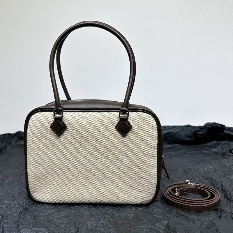 Women's First Layer Cowhide Leather Feather Retro Handbags