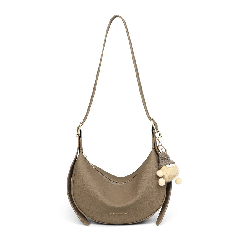 Women's Genuine Leather Underarm High-grade Exquisite Dumpling Crossbody Bags