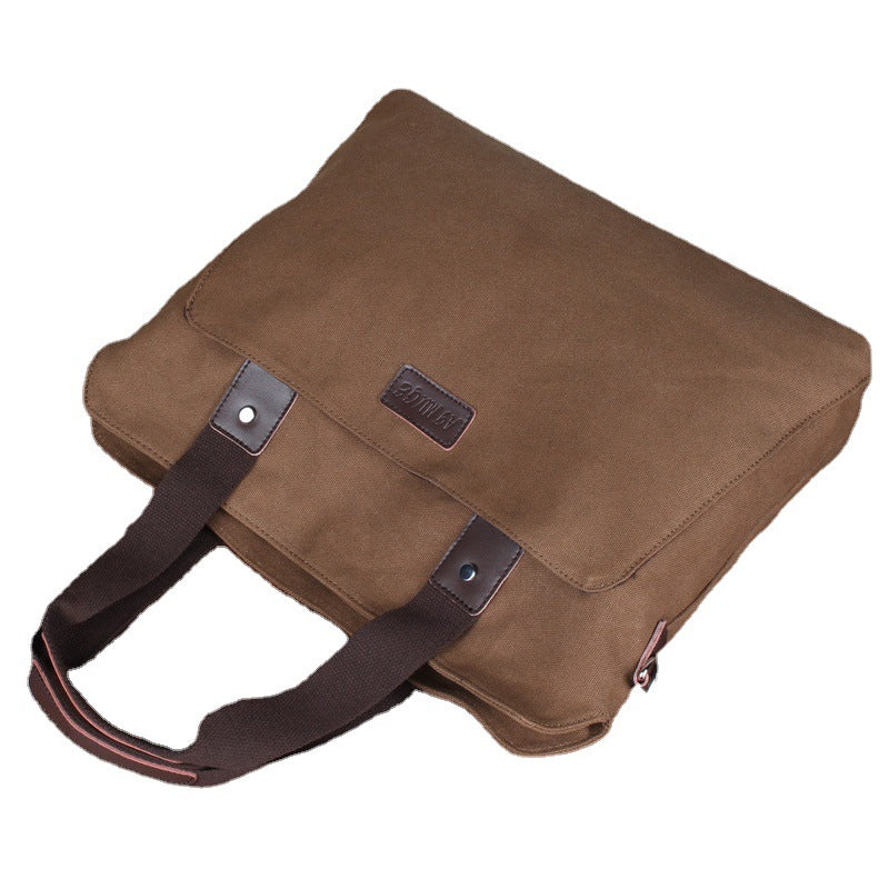 Men's Charming Canvas Business Horizontal Computer Men's Briefcases