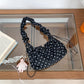 Women's Korean Style Polka Dot Fresh Drawstring Small Square Bags