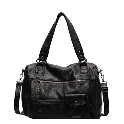 Women's Leather Commuter Vintage Large Capacity Totes Handbags