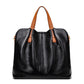 Women's Son Mother Contrast Color Genuine Leather Handbags