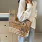 Women's Straw Large Capacity Summer Seaside Beach Tote Bags