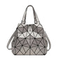 Women's Korean Fashion Solid Color Geometric Pattern Crossbody Bags
