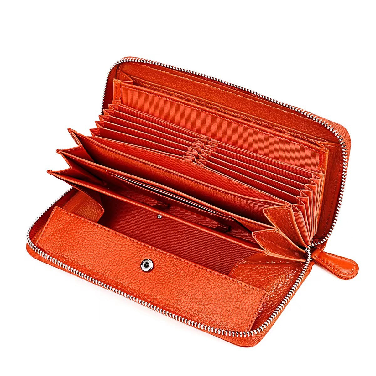 Women's & Men's & Genuine Leather Multiple Slots Organ Card Holder