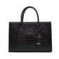 Women's Retro Crocodile Pattern Portable Large Capacity Shoulder Bags