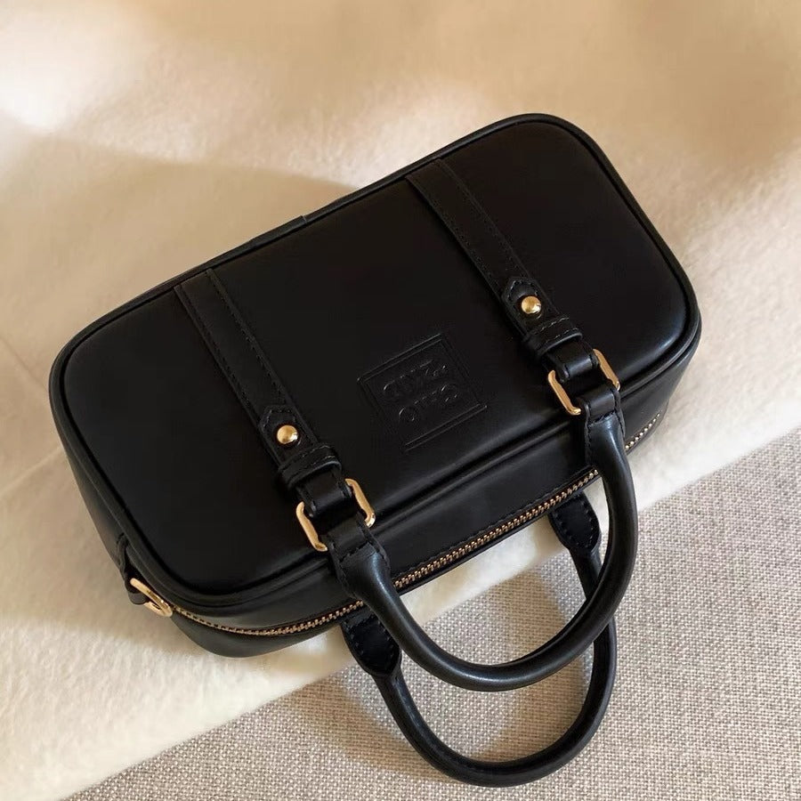 Women's Golden Autumn Postman Bowling Commuter Crossbody Bags