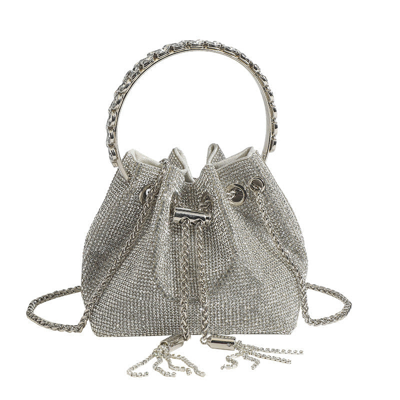 New Shiny Crystal Portable Trendy Dinner Bags