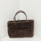 Women's Large Capacity Versatile Lamb Wool Portable Shoulder Bags