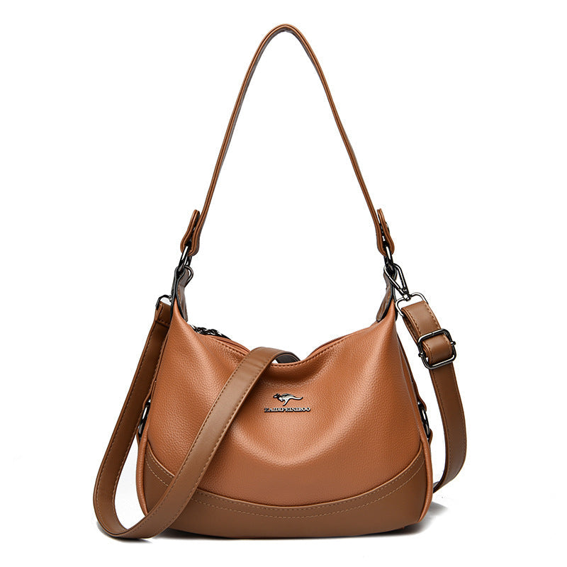 Women's Fashion Classy Mom Female Contrast Color Shoulder Bags
