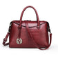 Women's Retro Stylish Good Texture Portable Alligator Shoulder Bags