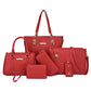 Spring Solid Color Litchi Pattern Mother Handbags
