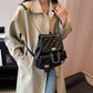 Women's Rhombus Advanced Texture Commuter Simple Chain Backpacks