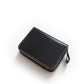 Men's Cowhide Short Genuine Vertical Zipper Green Purses
