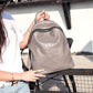 Women's Korean Style Trendy Genuine Leather First Backpacks