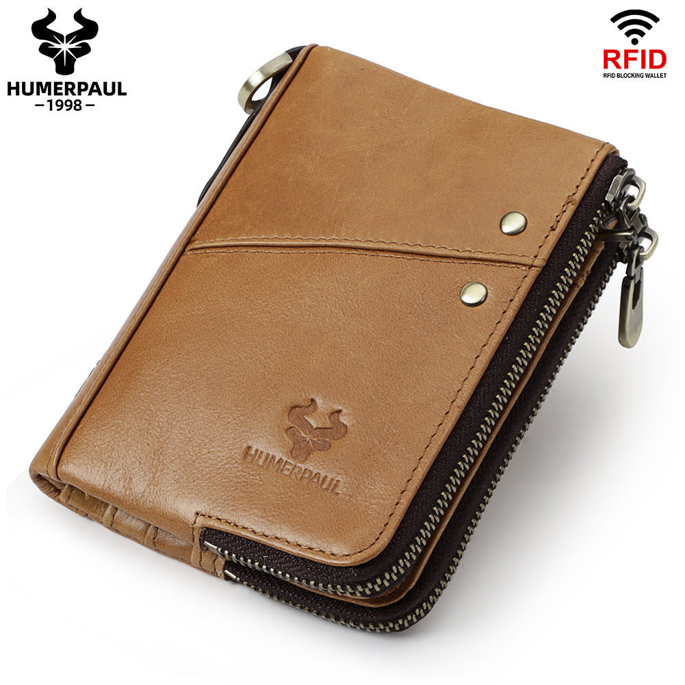 Multicolor Short Double Zipper Vertical Fashion Purses