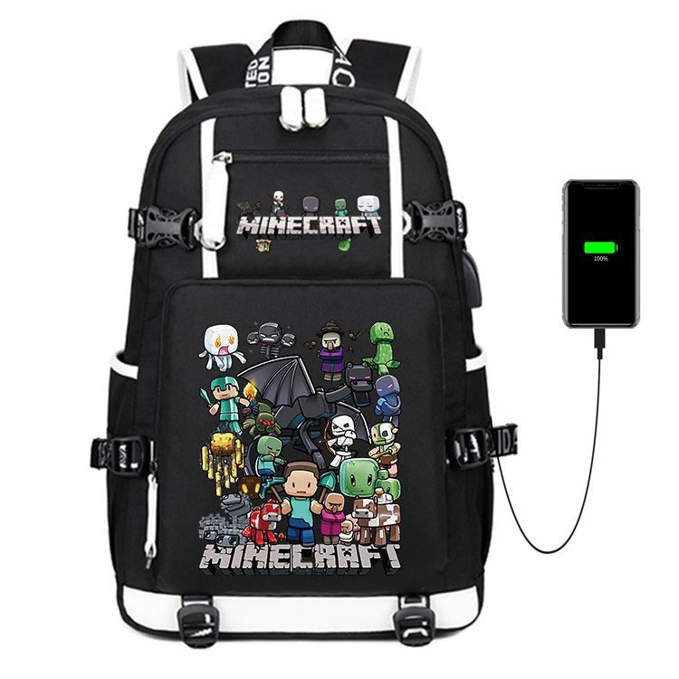 Men's Large Capacity Junior High My World Backpacks