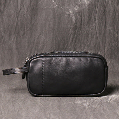 Women's & Men's Retro Genuine Leather Clutch First Layer Large Capacity Men's Handbags