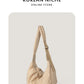 Capacity Nylon Cloth Texture Solid Color Shoulder Bags