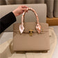 Women's Color Light Luxury Silk Scarf Minimalist Tote Bags