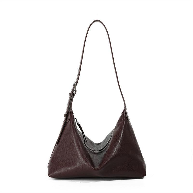 Women's First Layer Vegetable Tanning Leather Underarm Armpit Bags