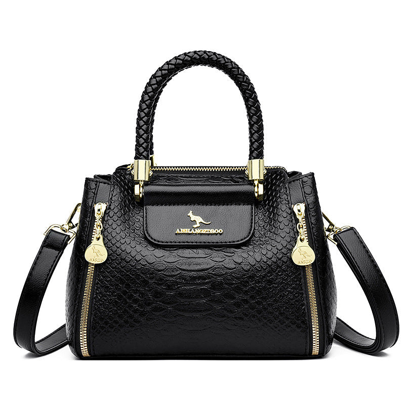 High-grade Large Capacity Mother Crocodile Pattern Crossbody Bags