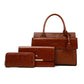 Women's Retro Match Sets Oily Leather Shoulder Bags