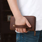 Men's Capacity Genuine Leather Clutch Crazy Horse Cigarette Mobile Men's Handbags
