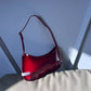 Design Cowhide Red Baguette Genuine Leather Handbags