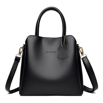 Women's Leather Pattern Genuine With Cowhide Pendant Handbags