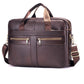 First Layer Cowhide Male Computer Leather Handbags