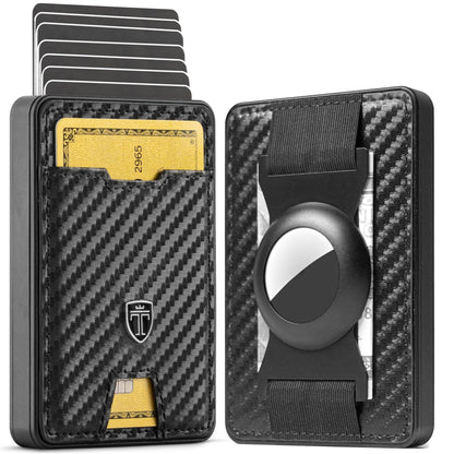 Carteras de hombre de fibra de carbono de cuero de gran capacidad para la primera posición
