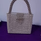 Beaded Pearl Woven Ya Portable Crystal Handbags