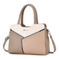 Women's Fashion Stitching Contrast Color Large Capacity Handbags