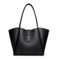 Women's Simple Large Capacity Totes Trendy Leather Shoulder Bags