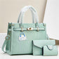 Women's Stone Pattern Mother Solid Color Trendy Small Square Bags