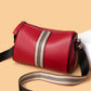 Women's Leather Fashion Litchi Pattern Contrast Color Shoulder Bags
