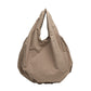 Women's Korean Style Pleated Cloud Retro Canvas Fashion Bags