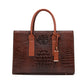 Women's Retro Crocodile Pattern Portable Large Capacity Shoulder Bags