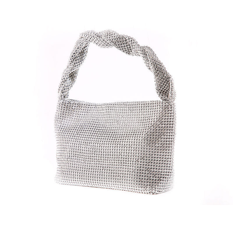 Dinner Handmade Knotted Rhinestone Banquet Full Shoulder Bags