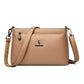 Women's Color Soft Leather Large Capacity More Than Crossbody Bags