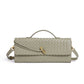 Women's Niche Woven Baguette Fashion Horizontal Clutch Handbags