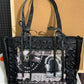Two-dimensional Fashion Satin Bow Transparent Badge Shoulder Bags