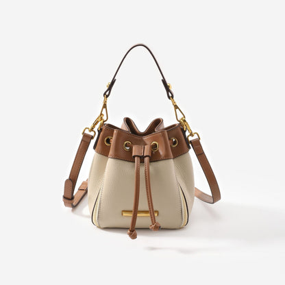 Fashion Women's Niche Round Color Block Crossbody Bags