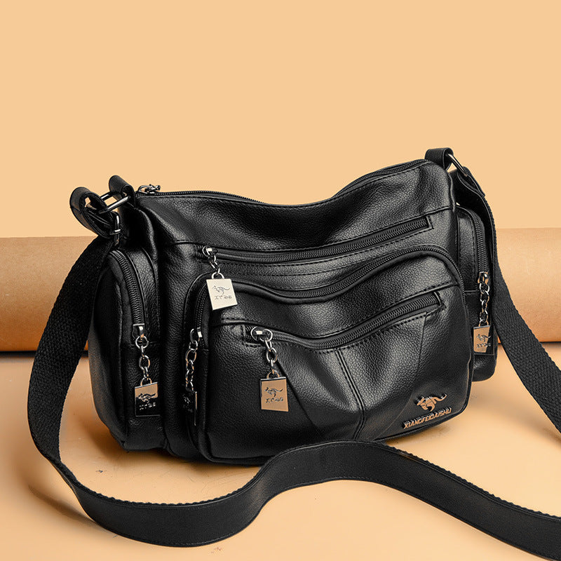 Women's Style Fashion Mom Soft Leather Large Crossbody Bags