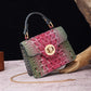 Women's Portable Retro Brahmin Crocodile Pattern Crossbody Bags