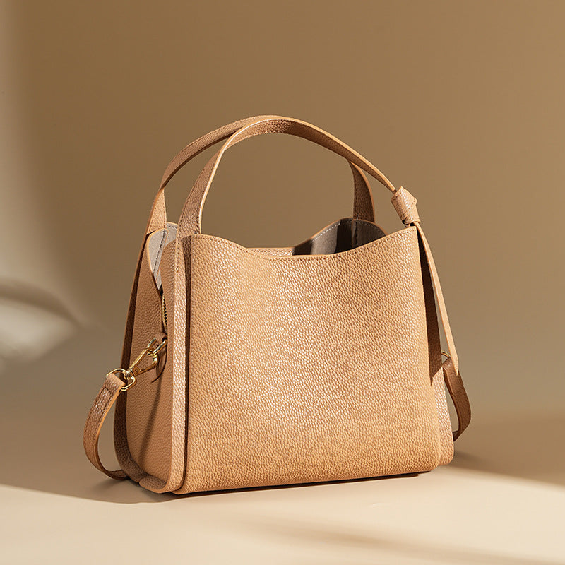 Women's Genuine Leather Fashion Large Capacity Cowhide Handbags