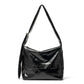 Women's Large Capacity Underarm Metal Plate Oily Shoulder Bags