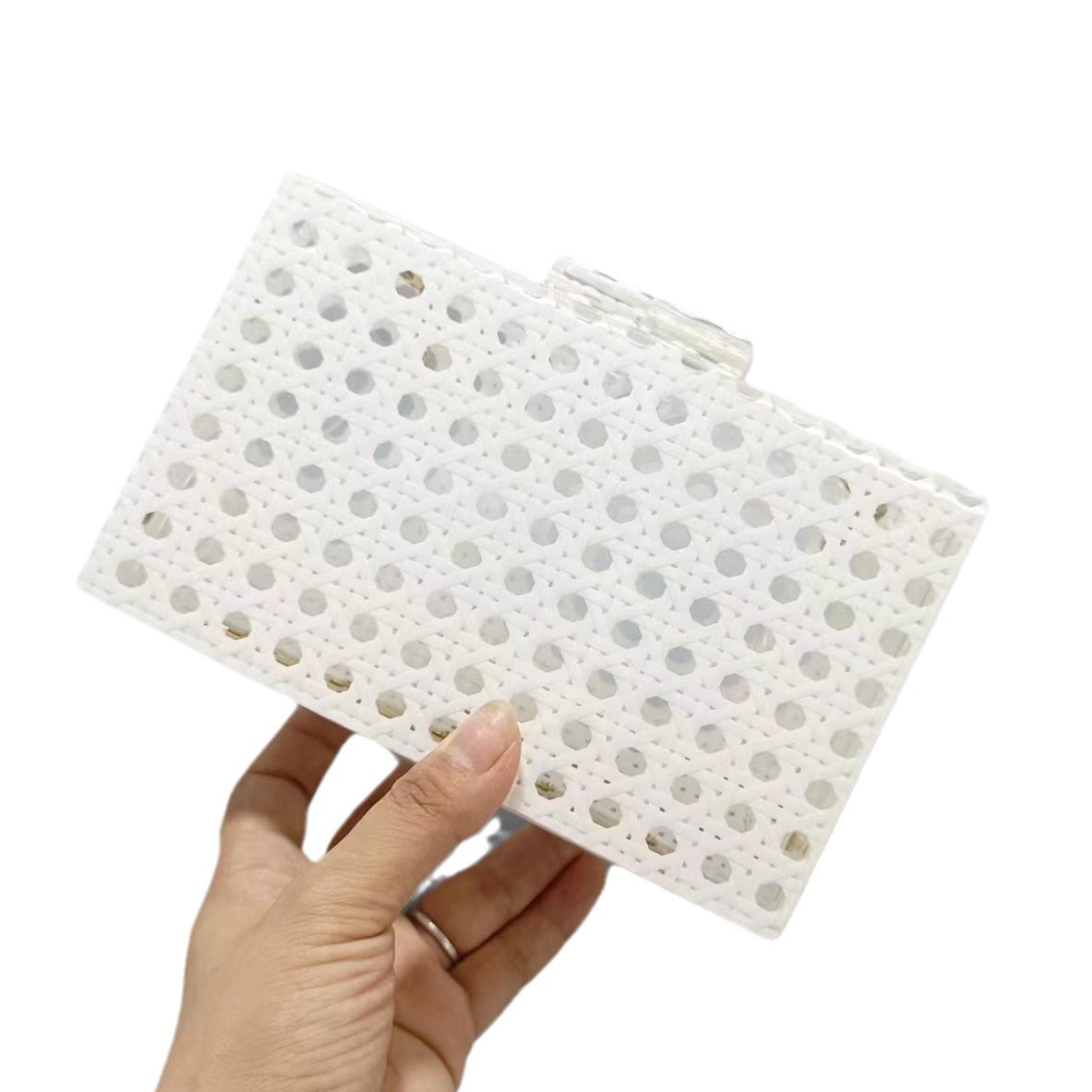 Women's Dinner Vintage Rattan Fashion Acrylic Chain Evening Bags