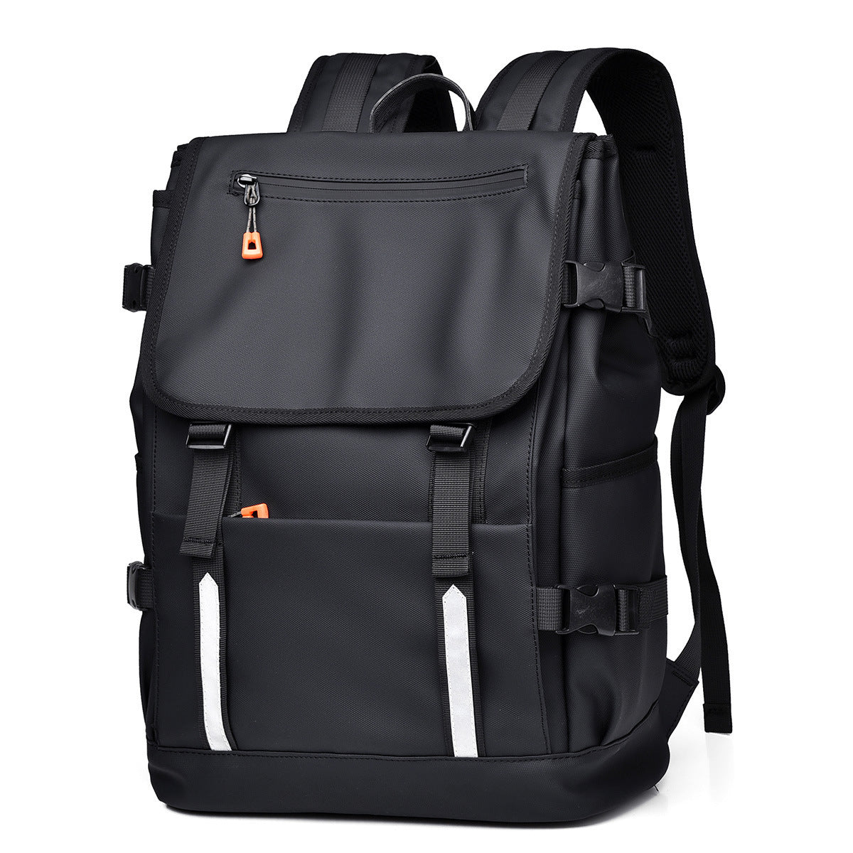 Men's High College Safety Reflective Strip Large Capacity Backpacks